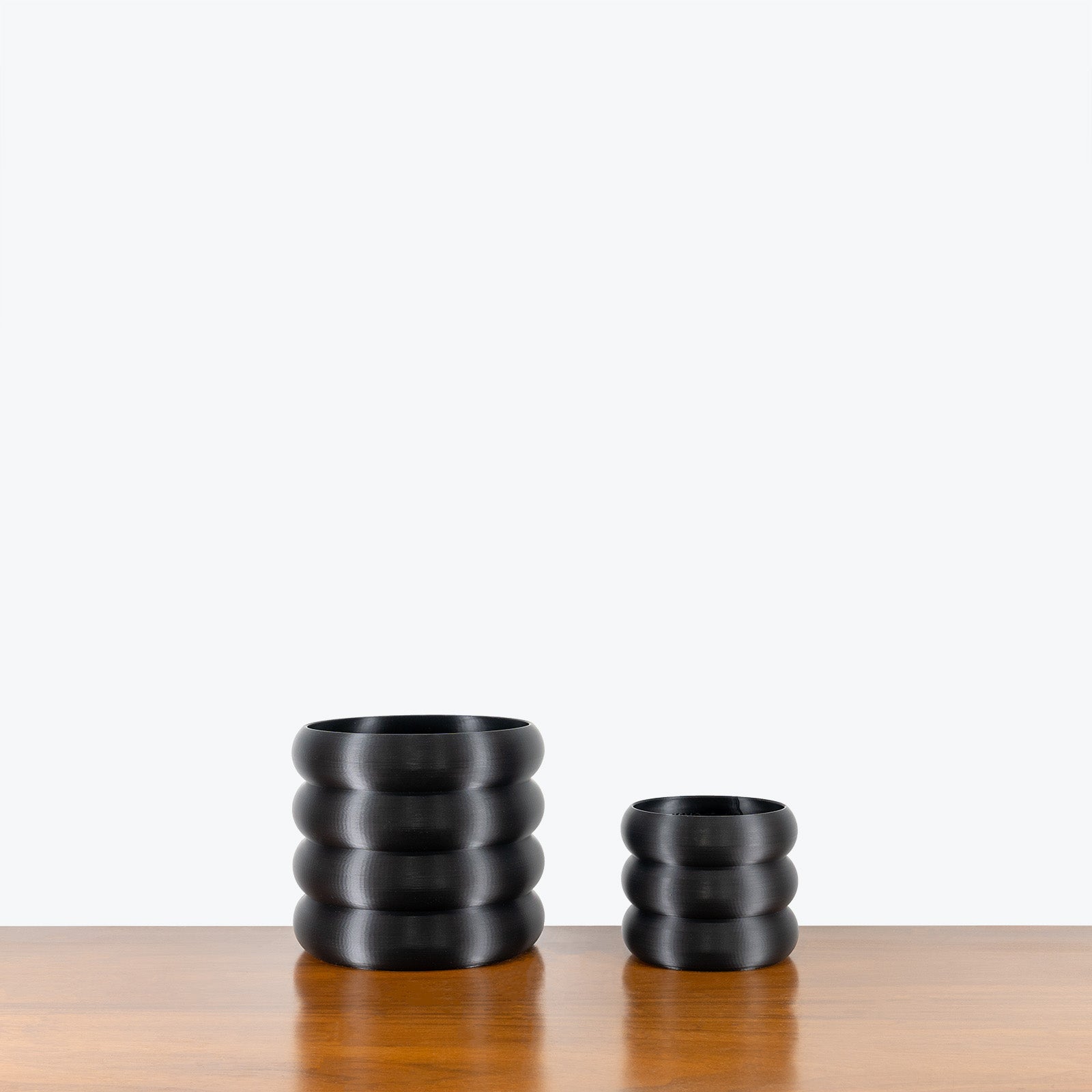 Black Donut Planter - 3D Printed Planter - Toronto's Online Plant Store - Delivering Across Canada - JOMO Studio #color_black
