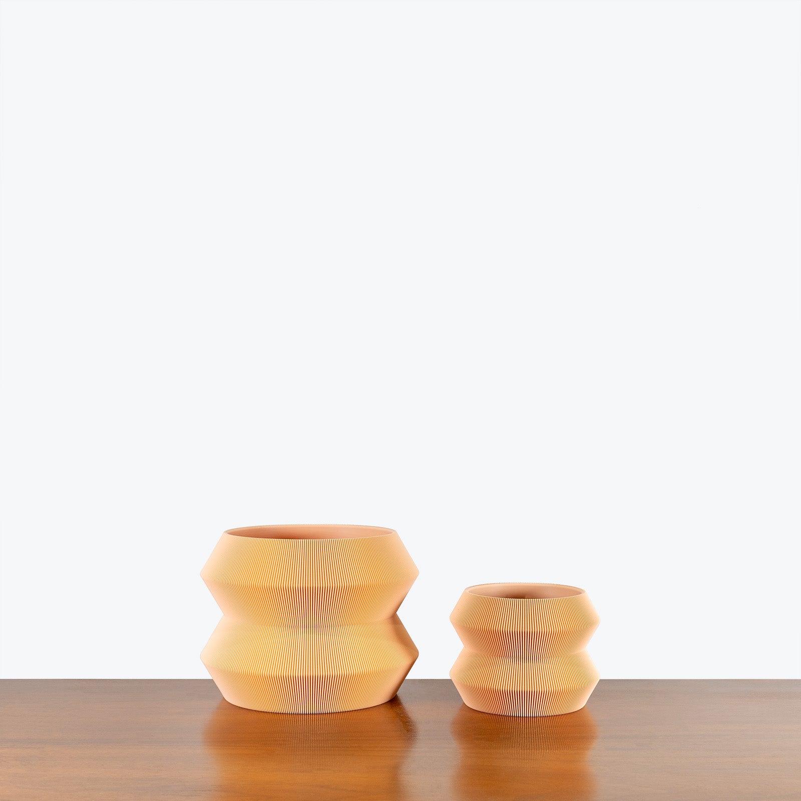 Geo Planter - 3D Printed Planter - House Plants Delivery Toronto - JOMO Studio #color_peach