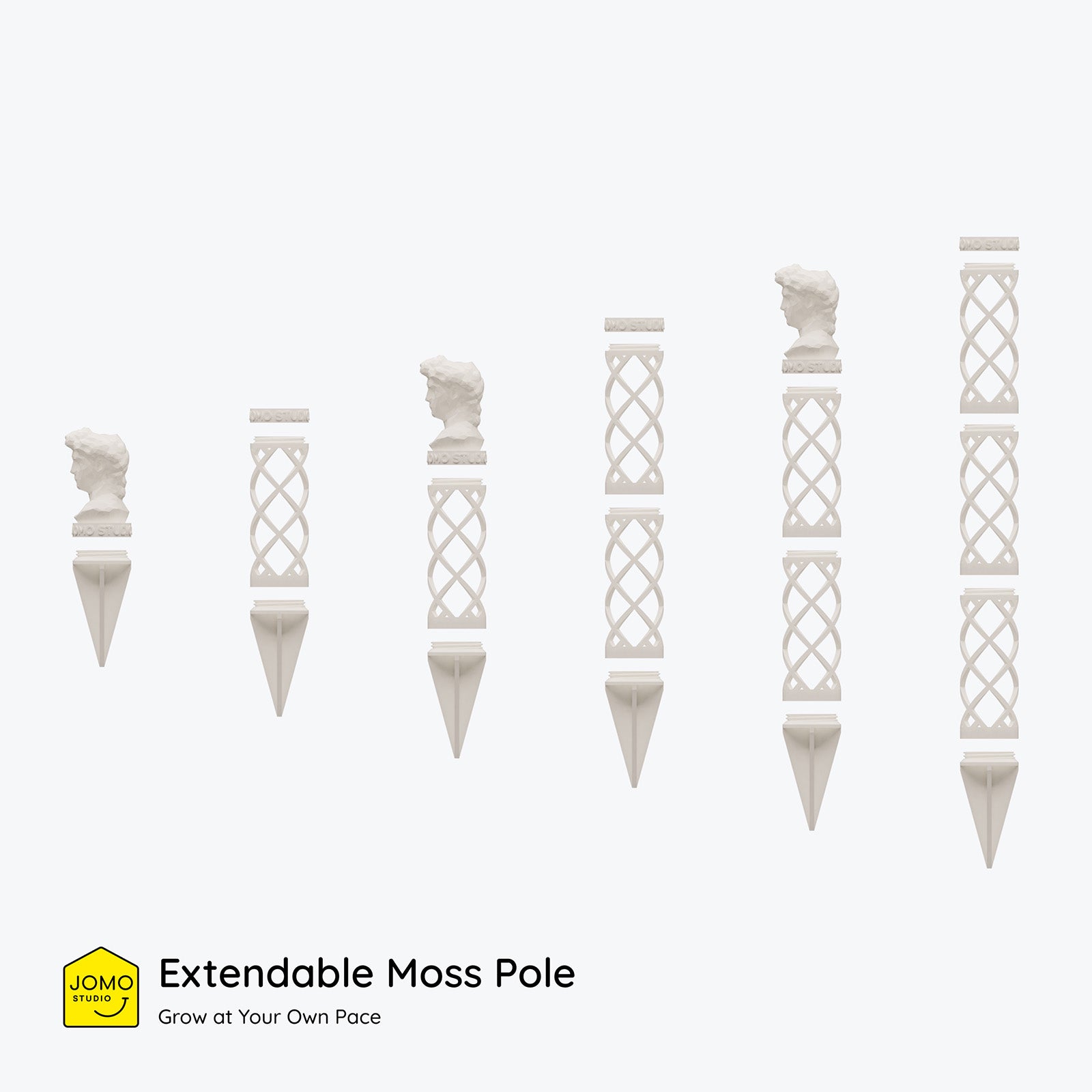 Extendable Moss Pole - 3D Printed Plant Support - House Plants Delivery Toronto - JOMO Studio