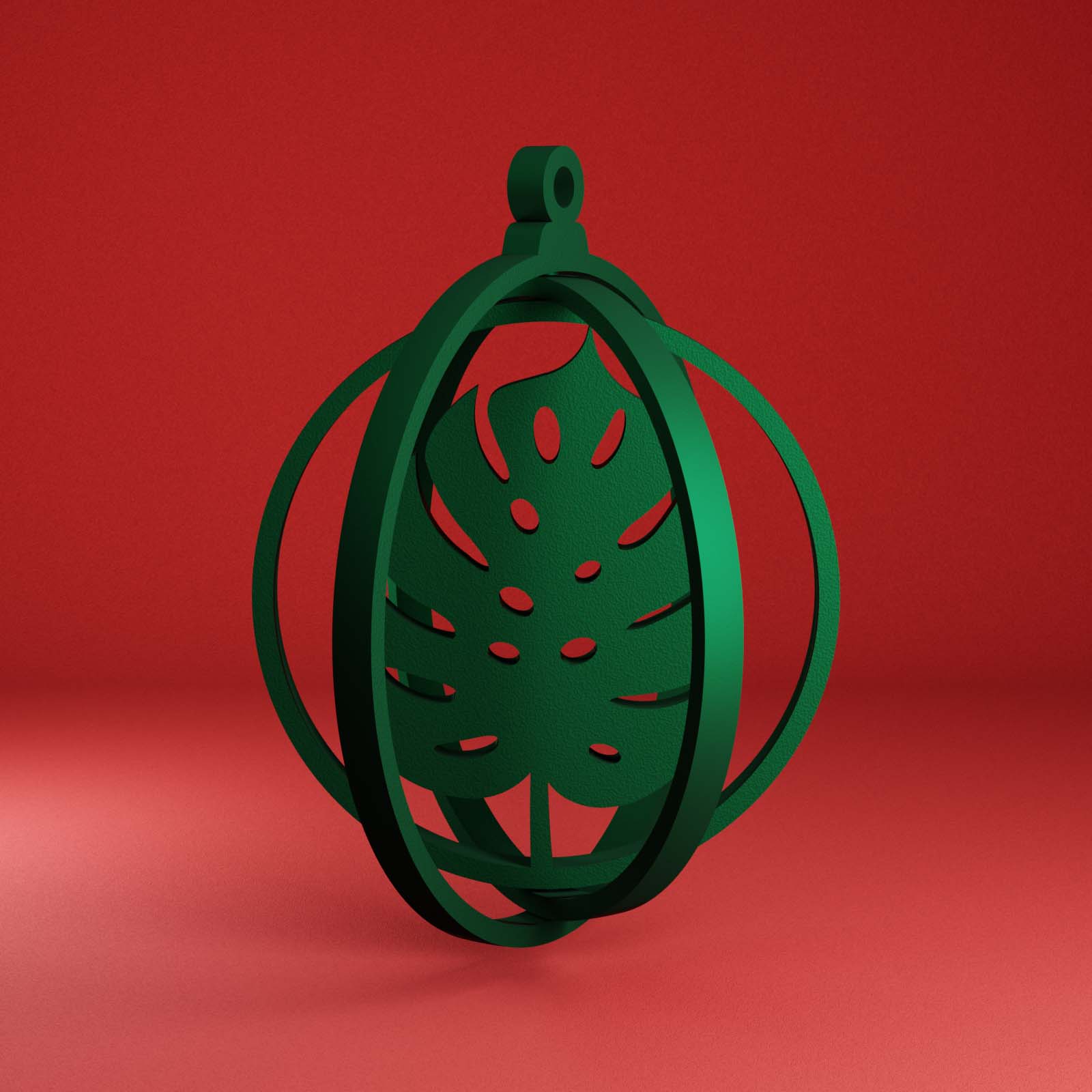 Gyroscopic Monstera Ornament | 3D Printed Plant Ornament | House Plants Delivery Toronto Canada