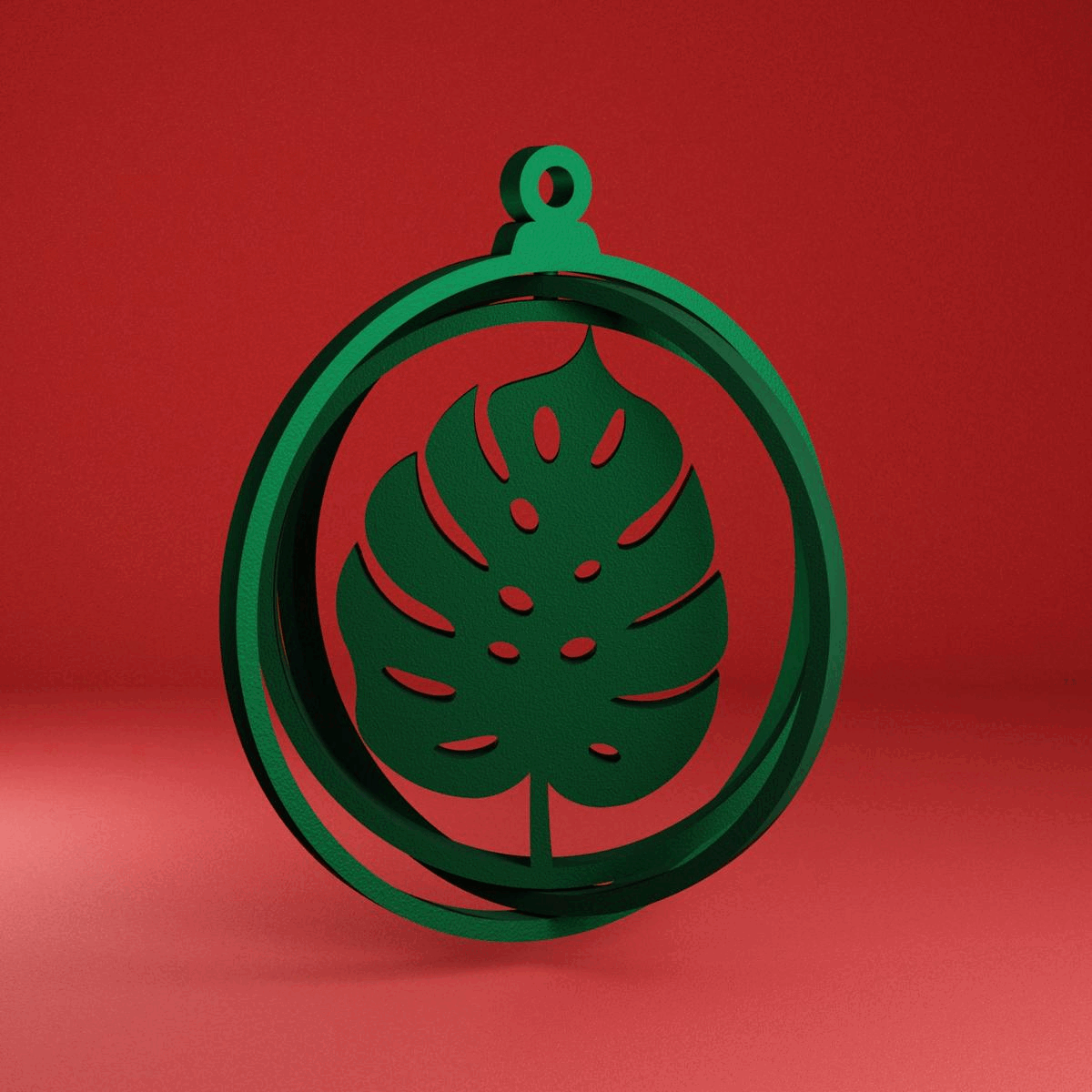 Gyroscopic Monstera Ornament | 3D Printed Plant Ornament | House Plants Delivery Toronto Canada