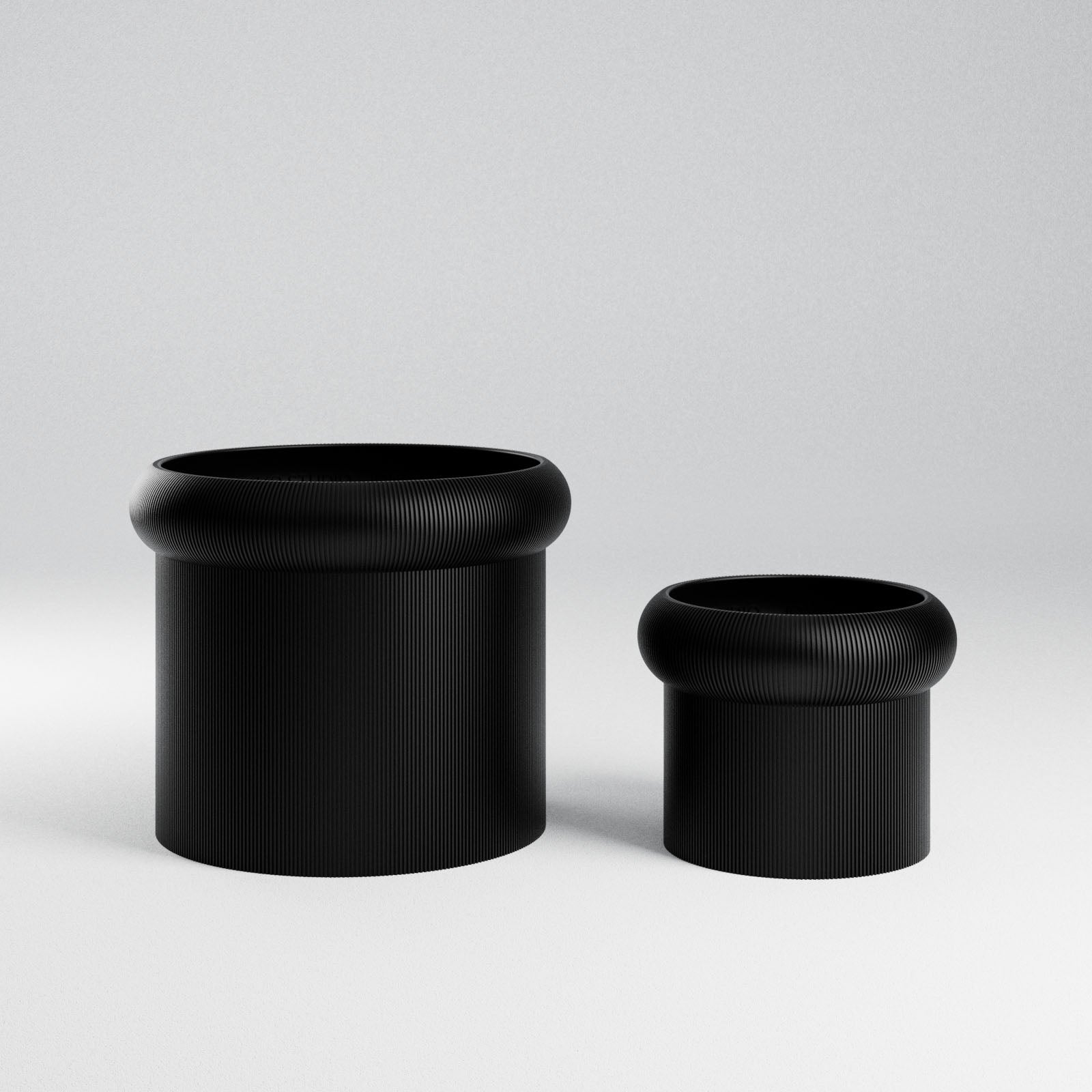 Mushroom Planter - 3D Printed Planter - House Plants Delivery Toronto - JOMO Studio #color_black