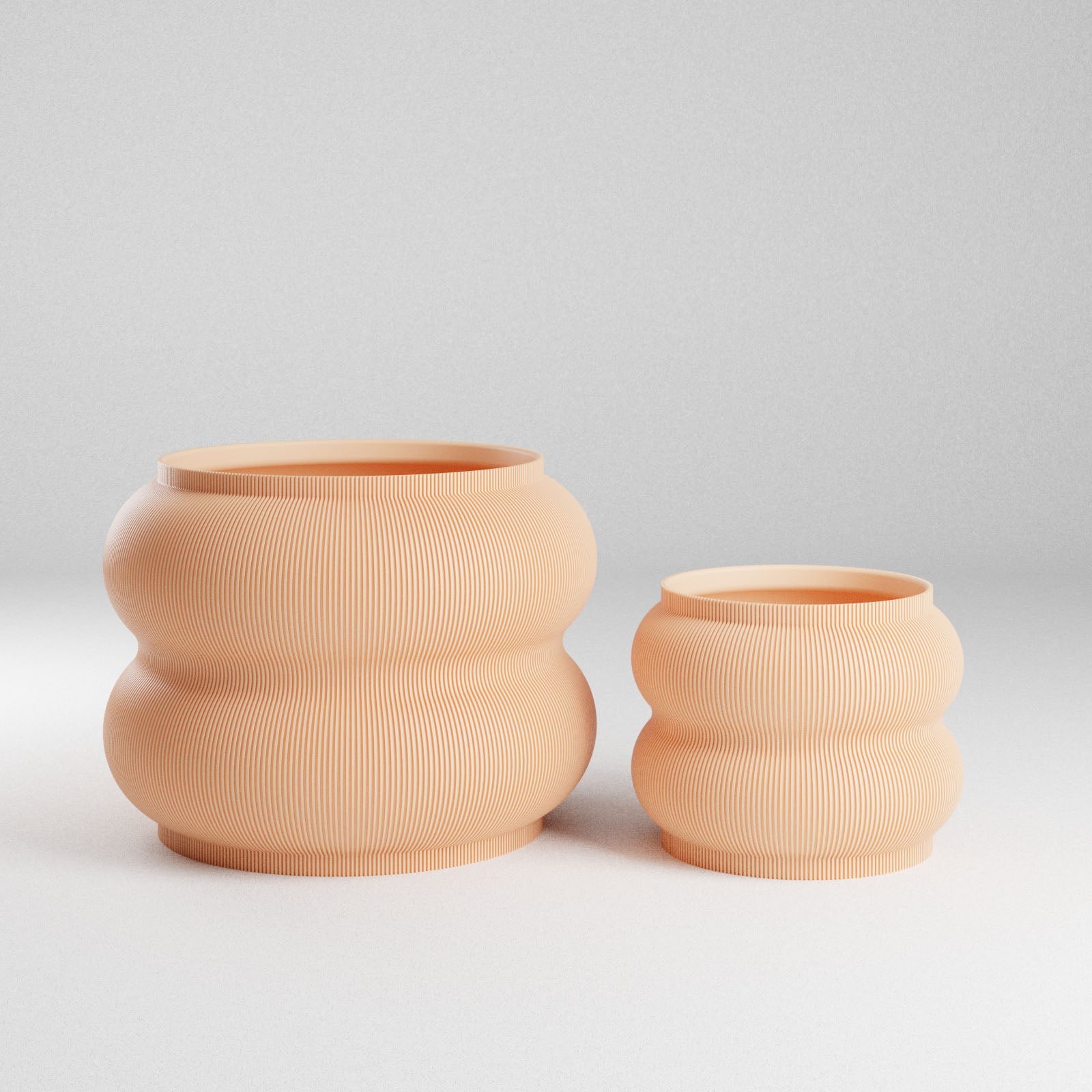 Peanut Planter - 3D Printed Planter - House Plants Delivery Toronto - JOMO Studio #color_peach