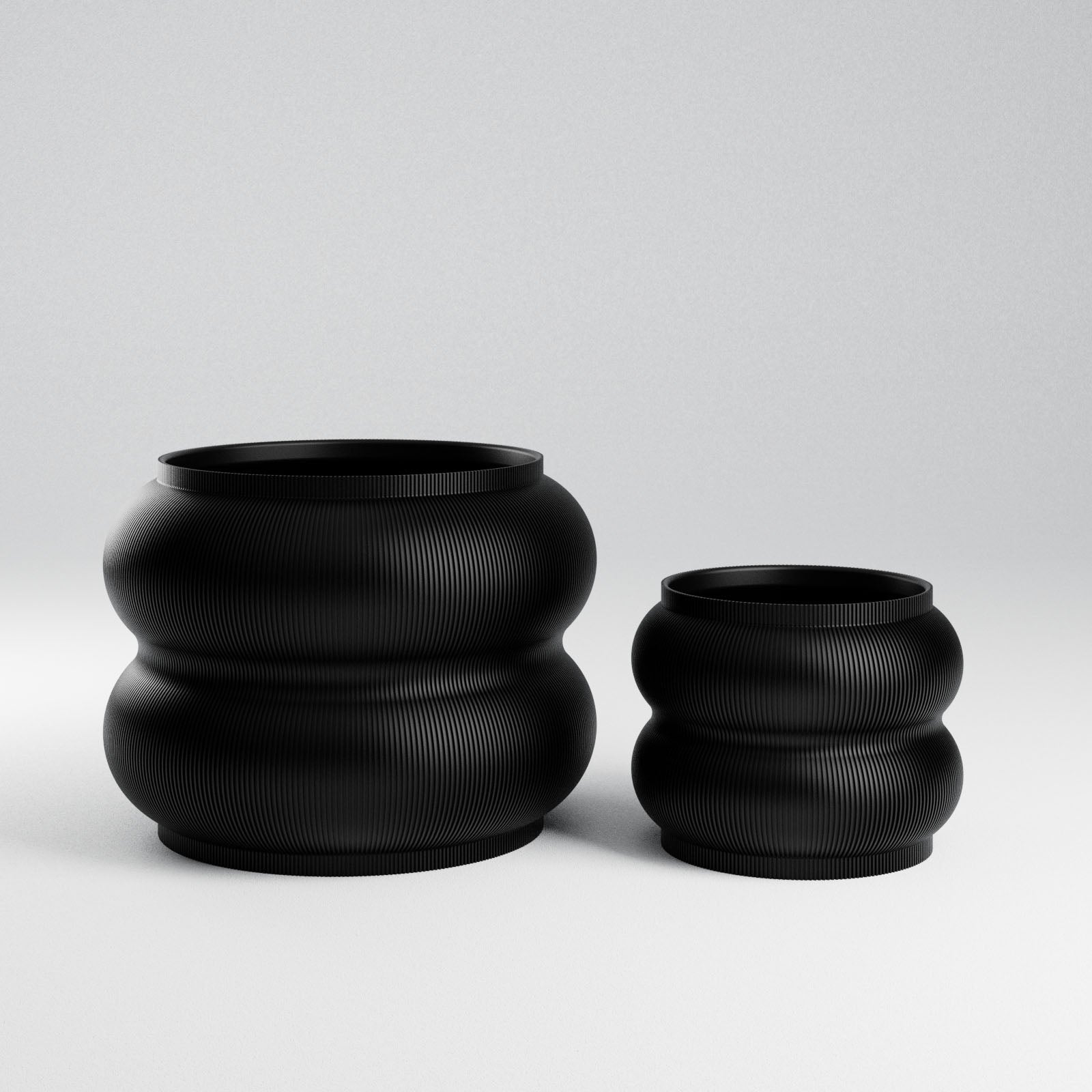 Peanut Planter - 3D Printed Planter - House Plants Delivery Toronto - JOMO Studio #color_black