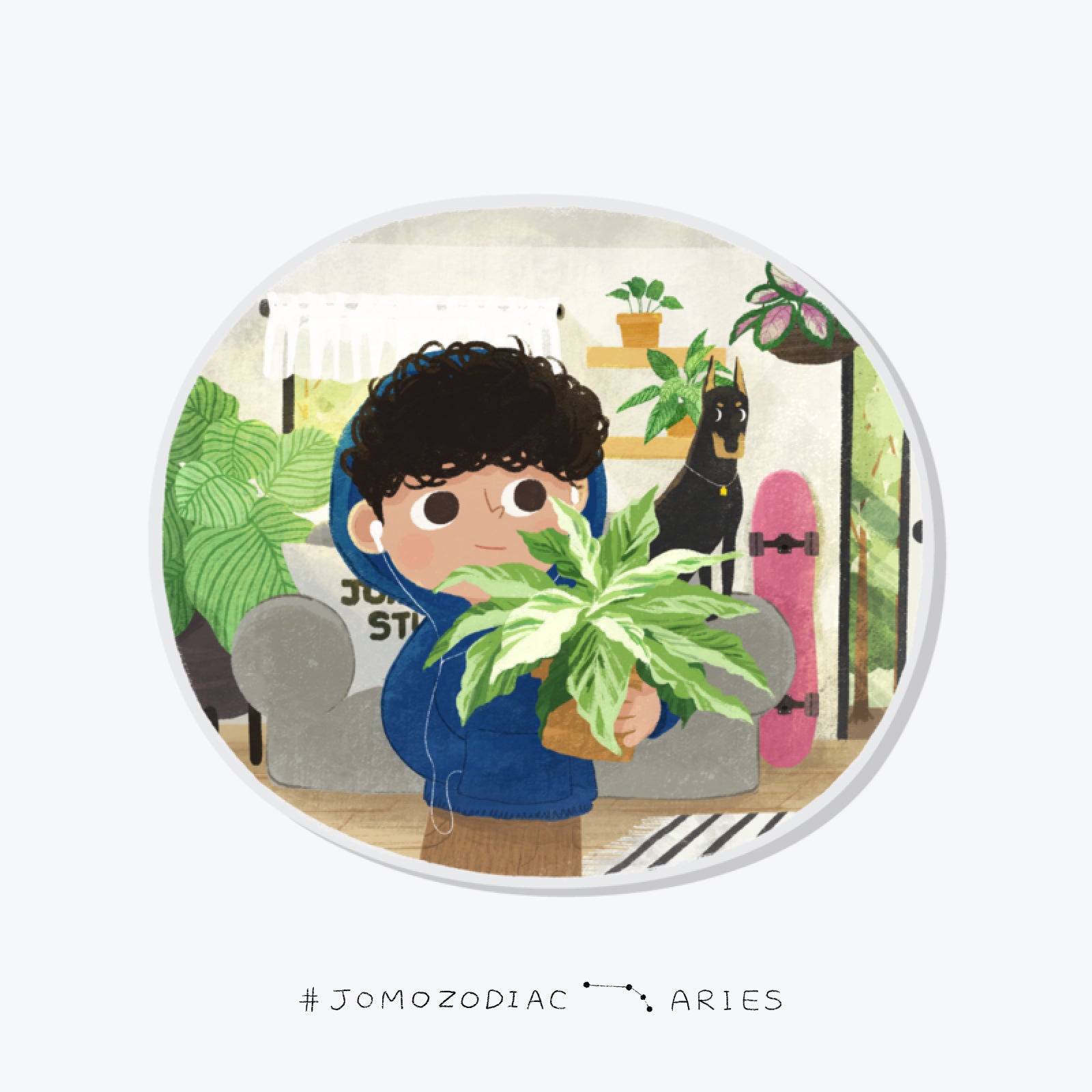 Plant Zodiac Magnet - JOMO Original - House Plants Delivery Toronto - JOMO Studio