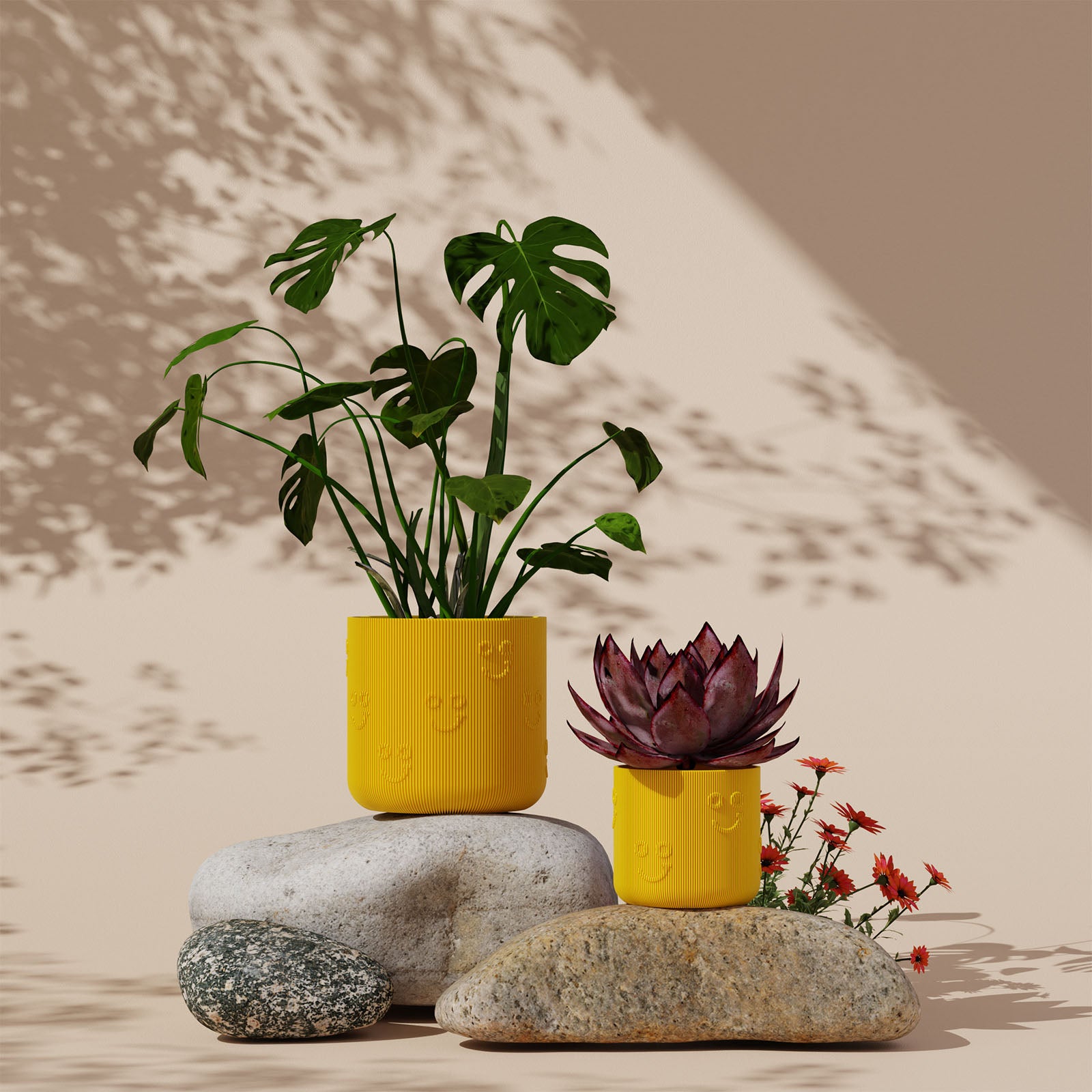 Smiley Planter - 3D Printed Planter - House Plants Delivery Toronto - JOMO Studio