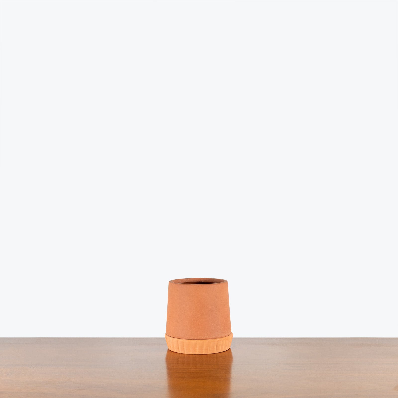 Terra Planter with Saucer - House Plants Delivery Toronto - JOMO Studio #color_Terra Cotta