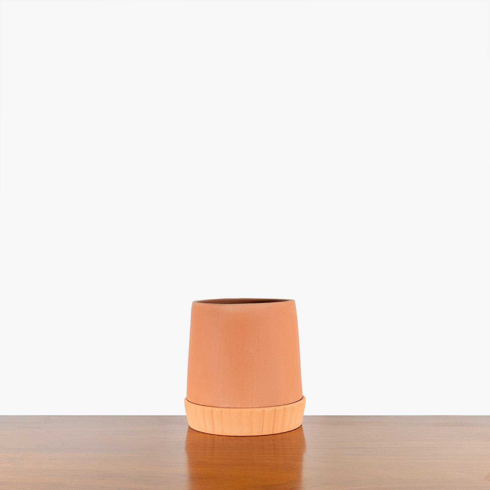 Terra Planter with Saucer - House Plants Delivery Toronto - JOMO Studio #color_Terra Cotta