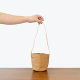 Washable Paper Hanging Basket — Brown - Fit 4"-5" Pot