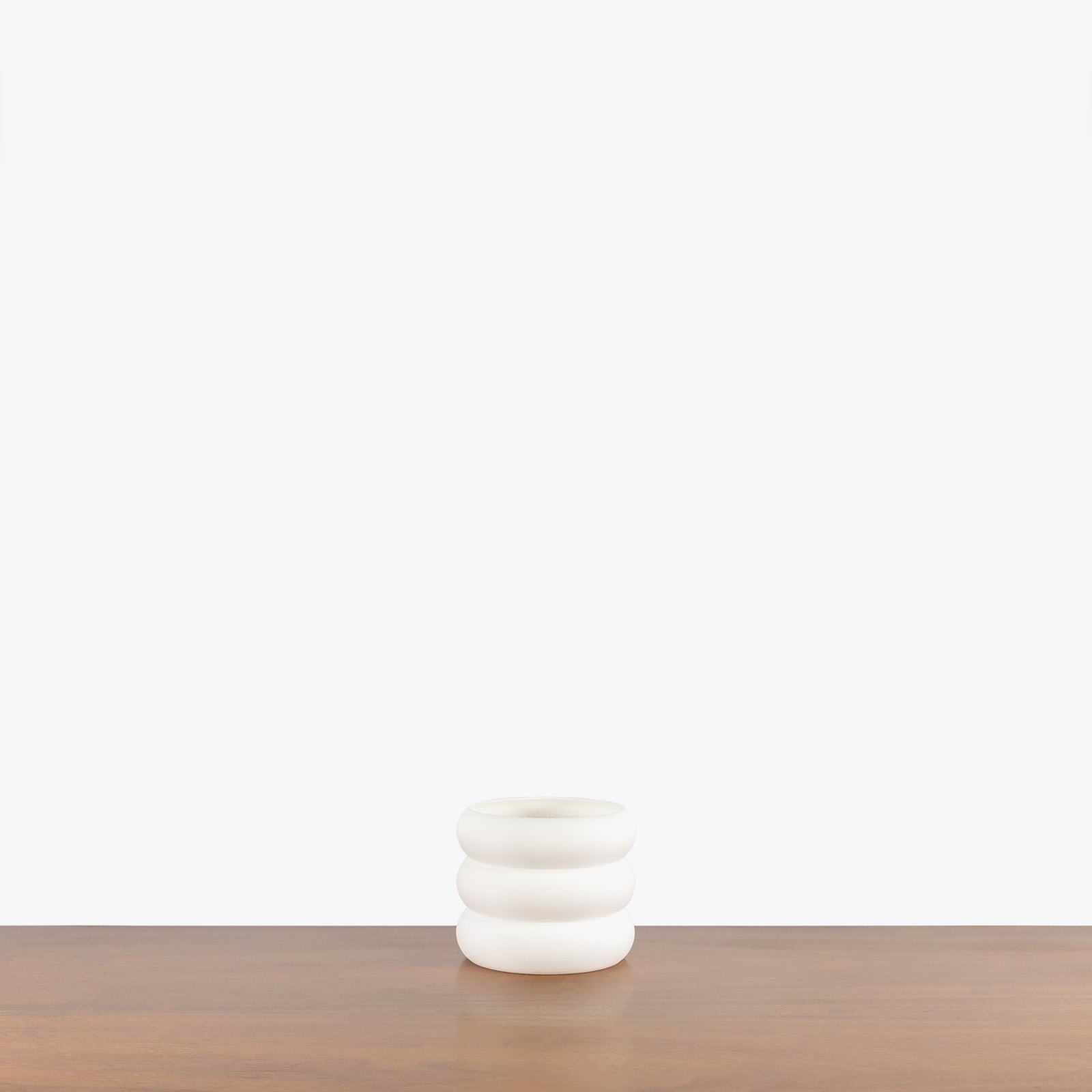White Donut Planter - 3D Printed Planter - Toronto's Online Plant Store - Delivering Across Canada - JOMO Studio #color_white