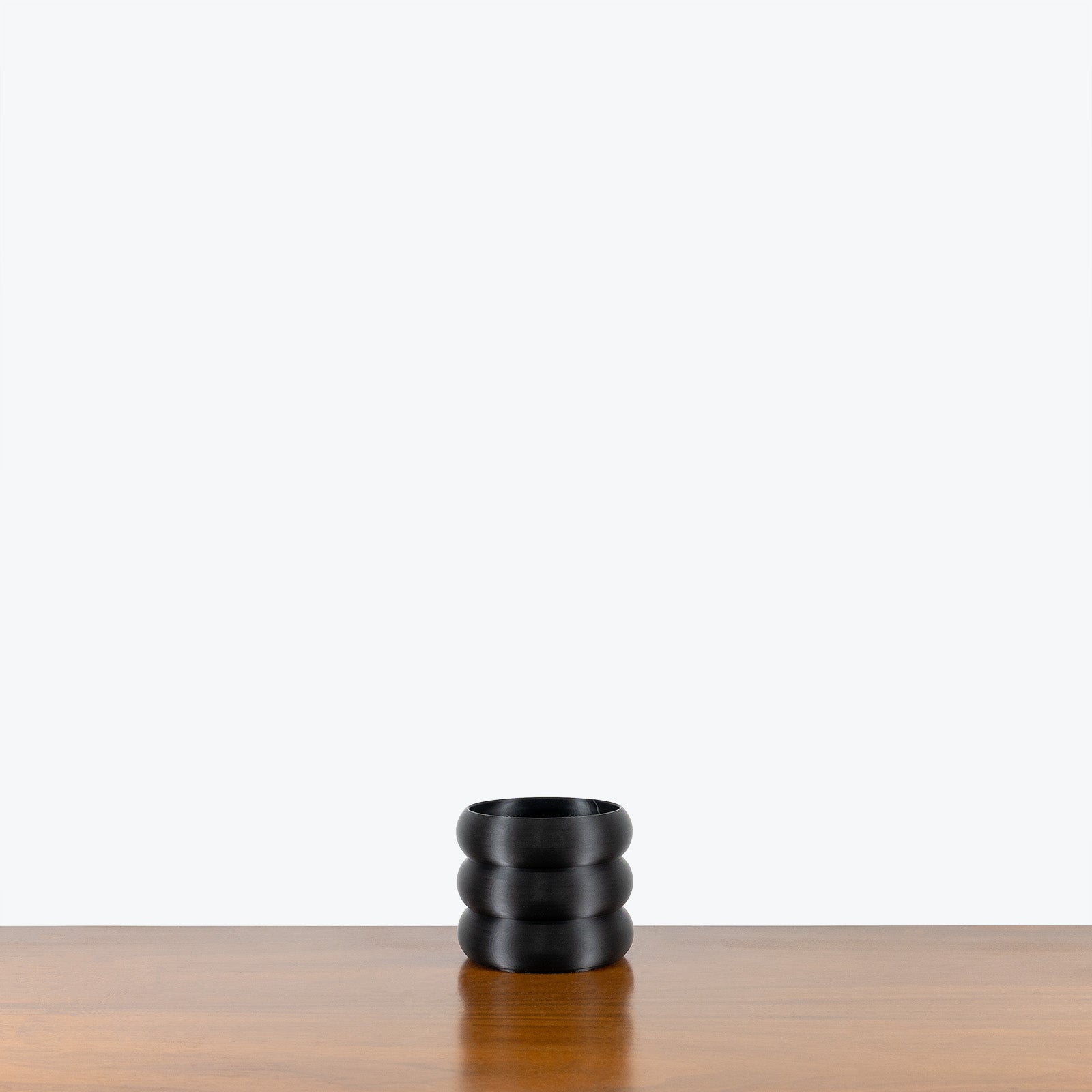 Black Donut Planter - 3D Printed Planter - Toronto's Online Plant Store - Delivering Across Canada - JOMO Studio #color_black