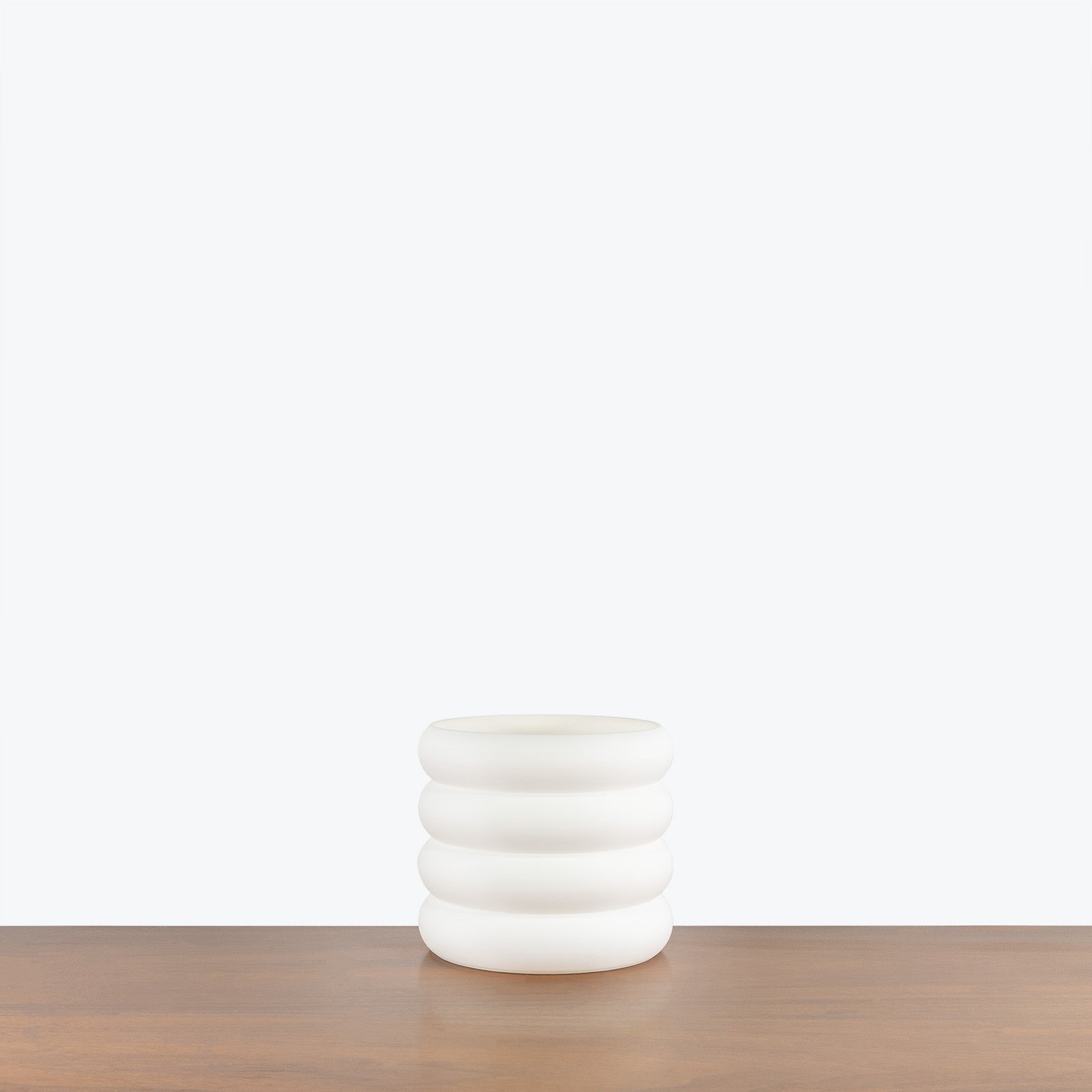 White Donut Planter - 3D Printed Planter - Toronto's Online Plant Store - Delivering Across Canada - JOMO Studio #color_white