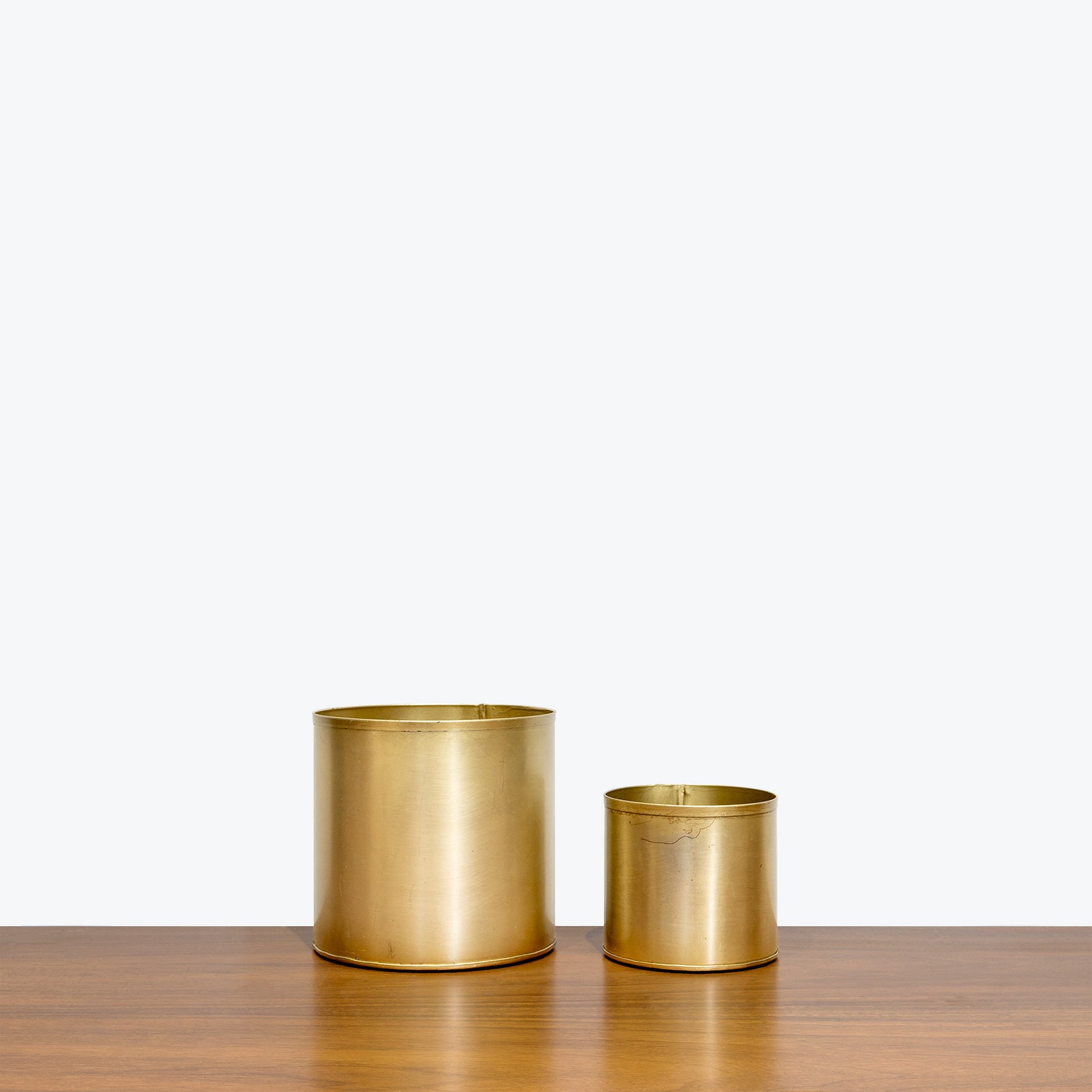 Golden Metal Planter - House Plants Delivery Toronto - JOMO Studio