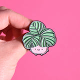 Soft Enamel Pin — Calathea Orbifolia