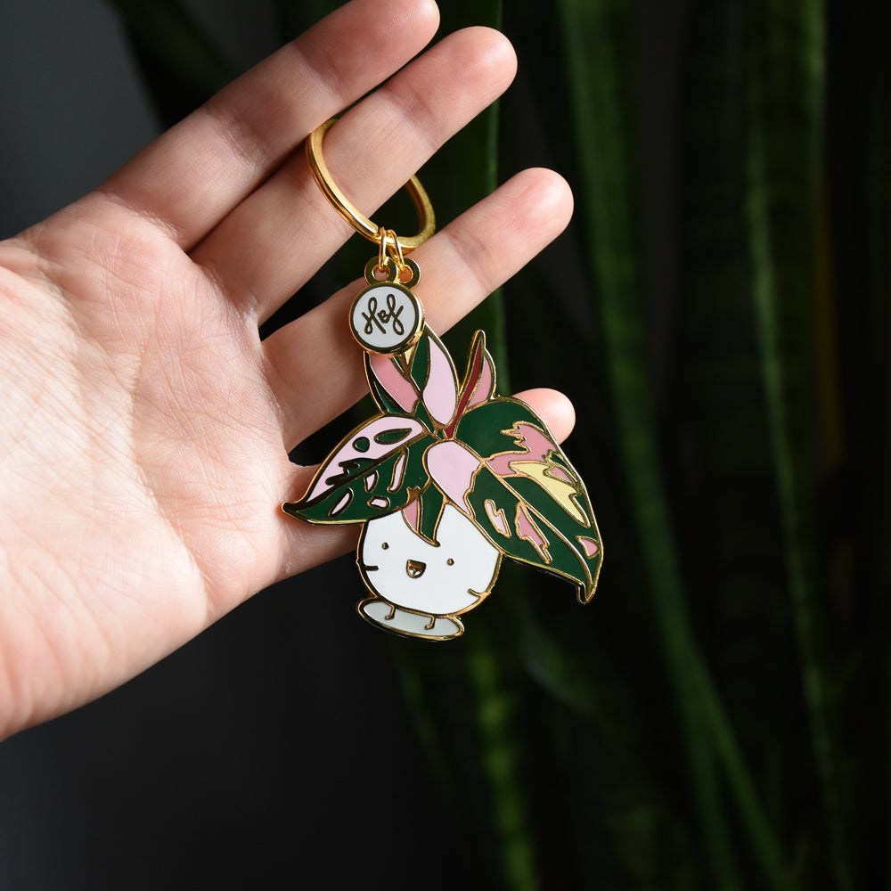 Pink Princess Philodendron Keychain - Home by Faith - House Plants Delivery Toronto - JOMO Studio