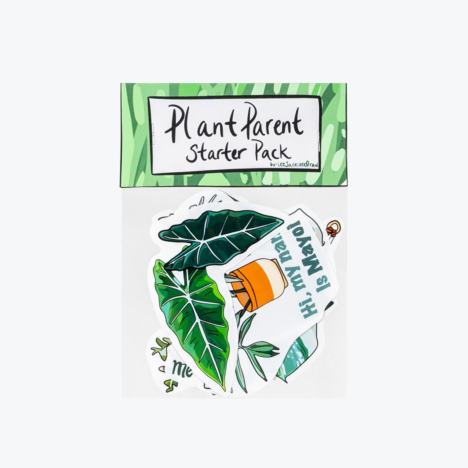 Plant Parent Sticker - LeeJackieeeDraw - House Plants Delivery Toronto - JOMO Studio