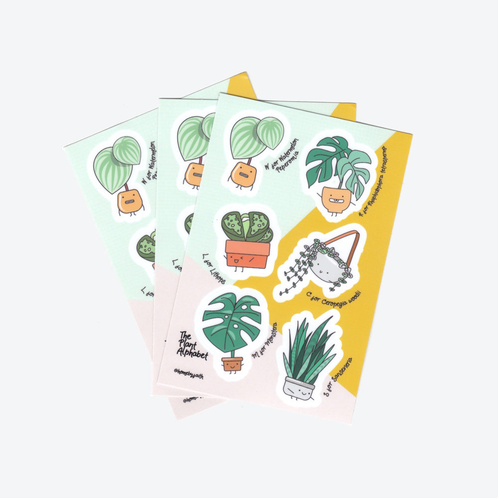 Vinyl Sticker Sheet - Home by Faith - House Plants Delivery Toronto - JOMO Studio