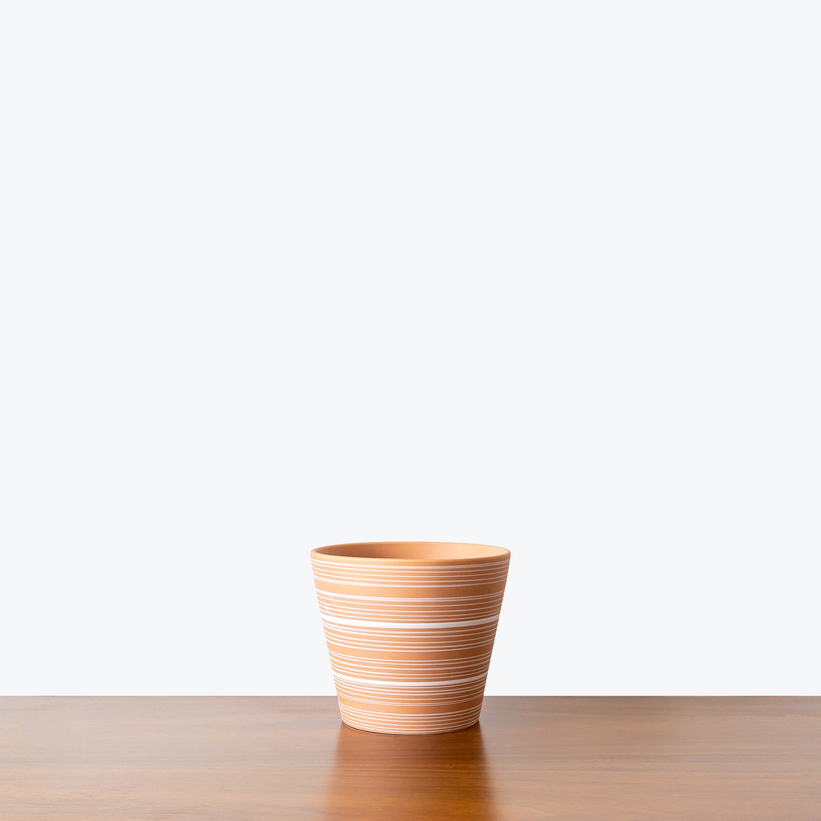 Striped Clay Planter - House Plants Delivery Toronto - JOMO Studio