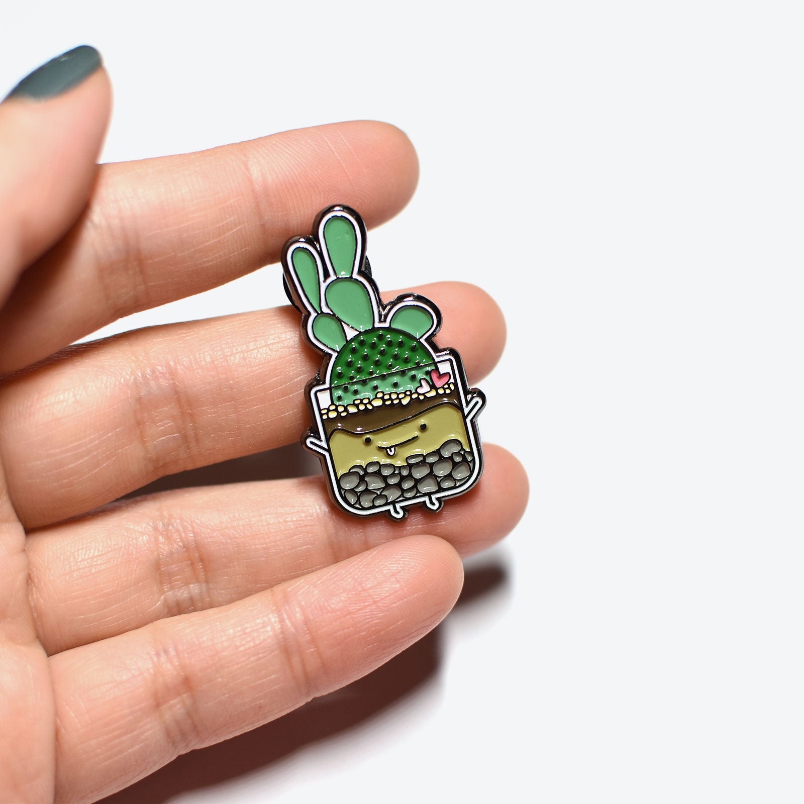 Terrarium Cacti Soft Enamel Pin - Home by Faith - House Plants Delivery Toronto - JOMO Studio