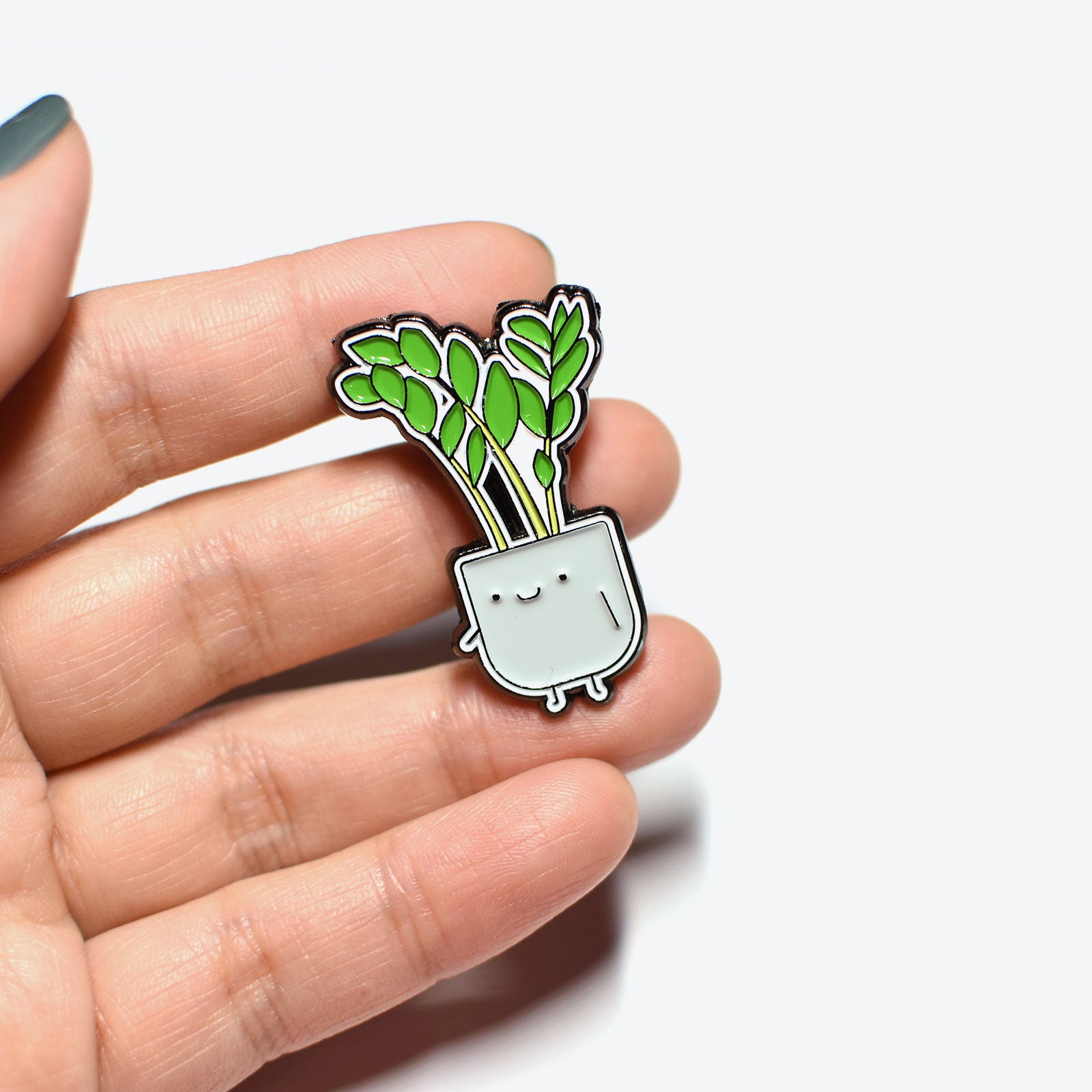 ZZ Plant Soft Enamel Pin - Home by Faith - House Plants Delivery Toronto - JOMO Studio