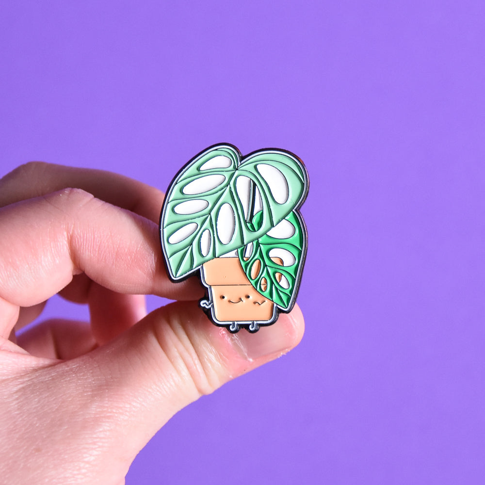 Monstera adansonii Soft Enamel Pin - Home by Faith - House Plants Delivery Toronto - JOMO Studio