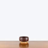 Ceramic Bonsai Planter Bowl — Medium Brown - Fit 5.5" Pot