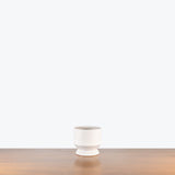 Flared Ceramic Planter — Off White / Small - Fit 4" Pot