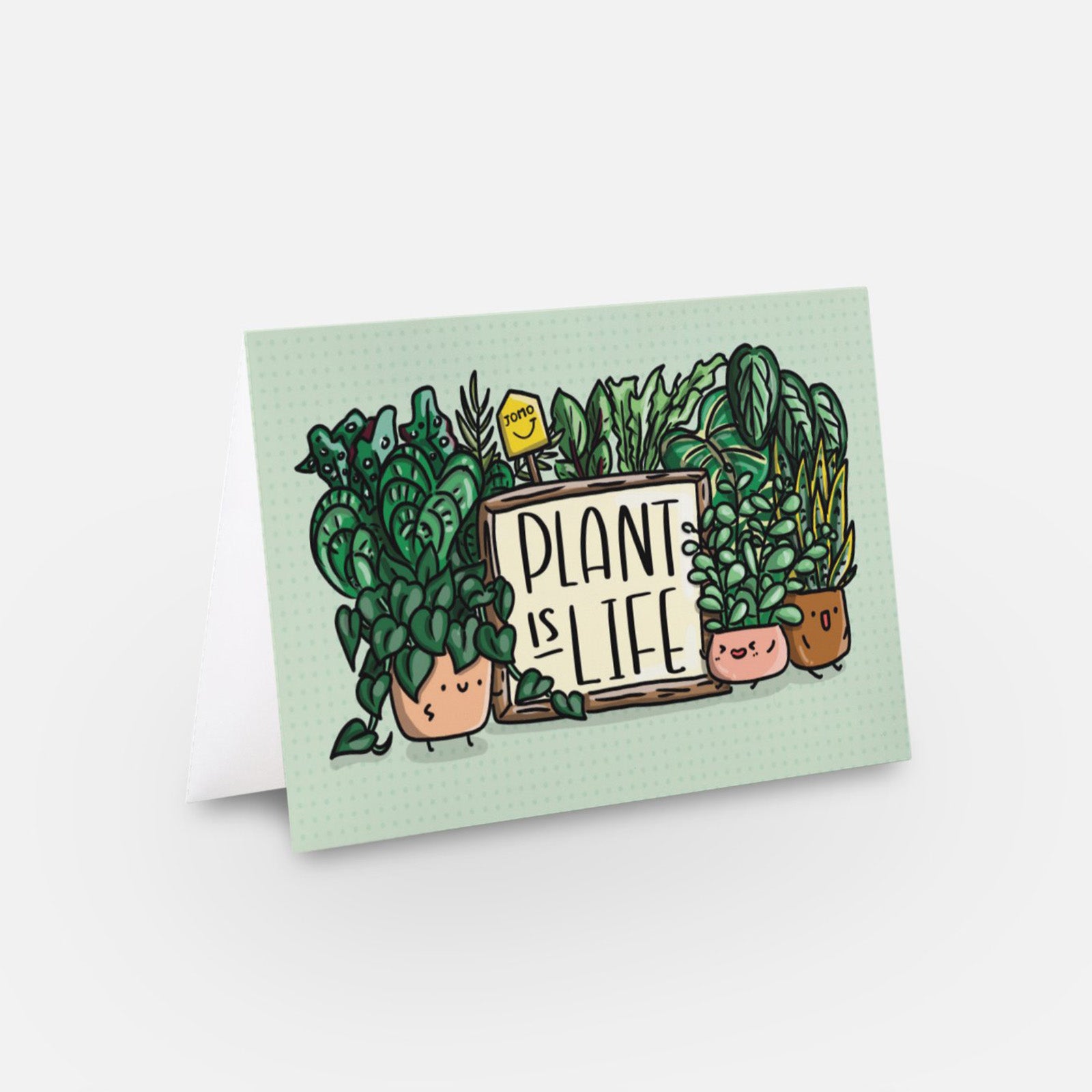 Plant is Life Greeting & Note Card - House Plants Delivery Toronto - JOMO Studio