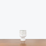 White Pedestal Planter — Small - Fit 4" Pot