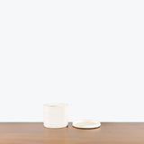 Artistic Ceramic Planter with Saucer — Small - Fit 4"-5" Pot