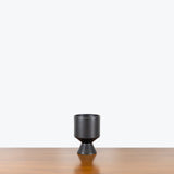 Black Pedestal Planter — Small - Fit 4" Pot
