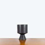 Black Pedestal Planter — Medium - Fit 6" Pot