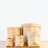 Washable Paper Planter Bag — Brown / S - Fit 4"-5" Pot