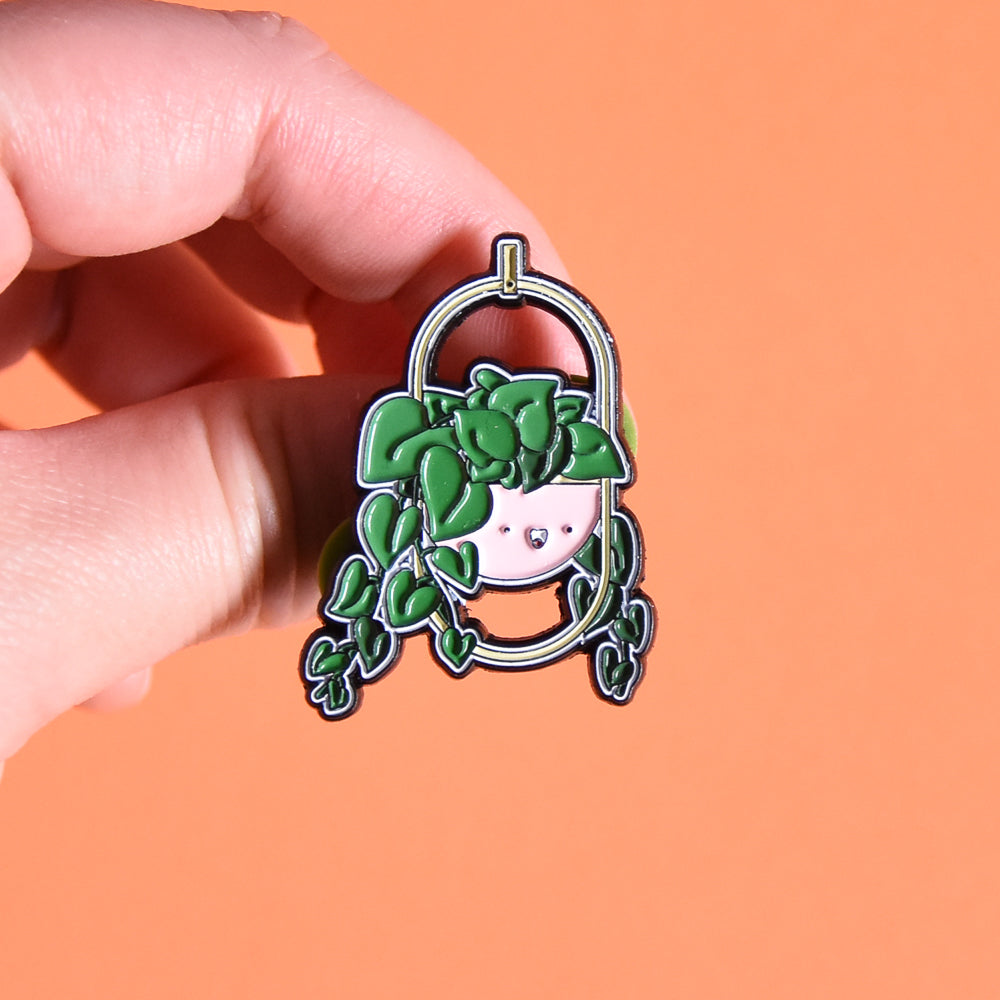 Heart leaf Philodendron Soft Enamel Pin - Home by Faith - House Plants Delivery Toronto - JOMO Studio