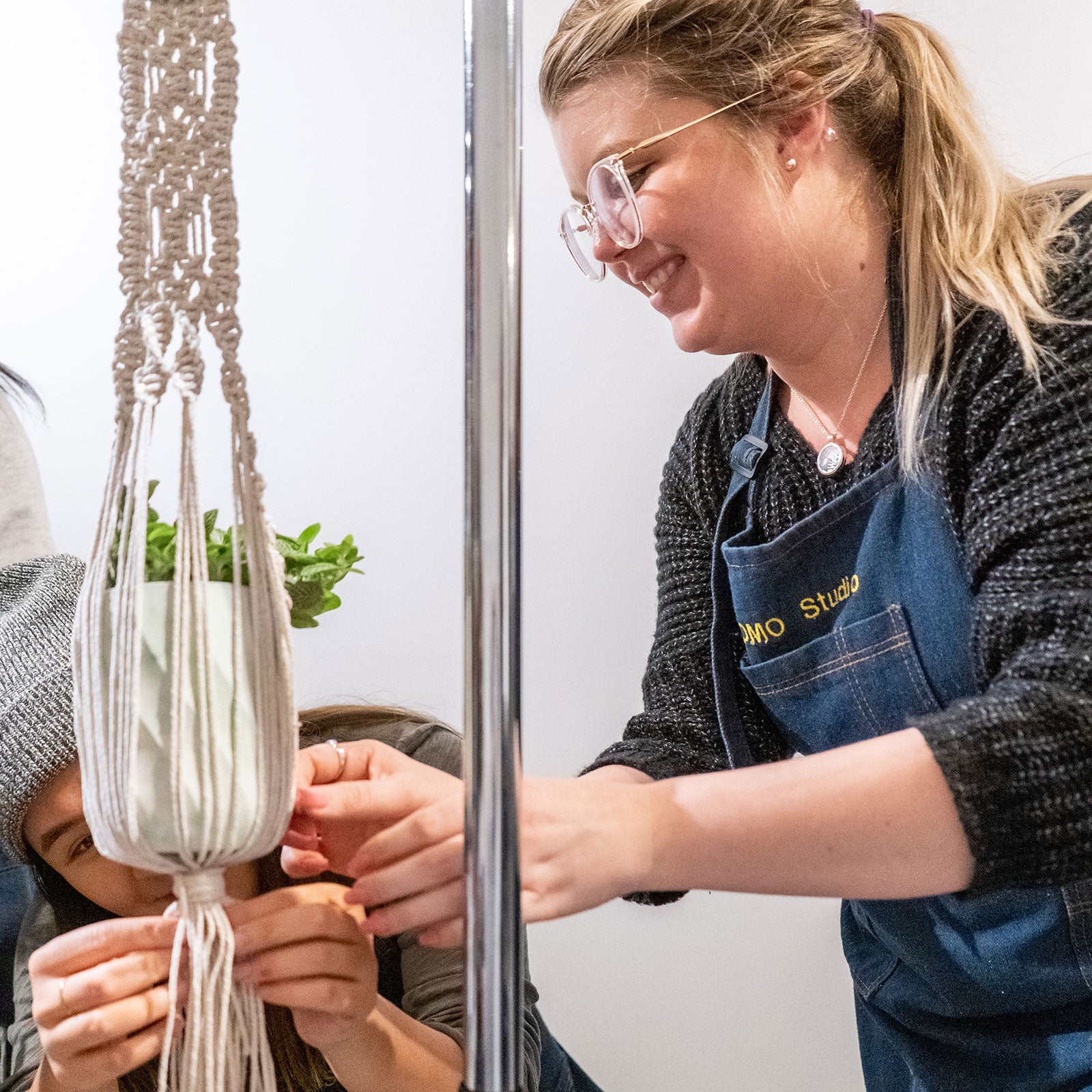 Toronto Macrame Workshop - Plant Hanger Knotting - JOMO Studio