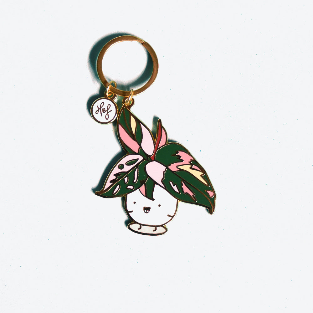 Pink Princess Philodendron Keychain - Home by Faith - House Plants Delivery Toronto - JOMO Studio