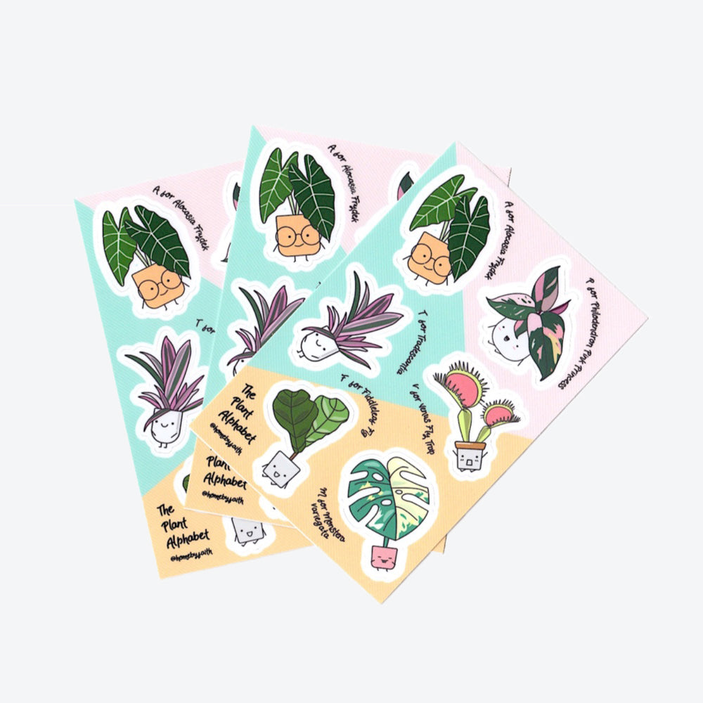 Vinyl Sticker Sheet - Home by Faith - House Plants Delivery Toronto - JOMO Studio